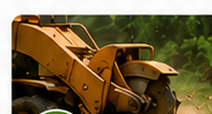 Professional stump grinding equipment